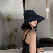 Load image into Gallery viewer, [EAM] 2020 New Spring Summer Round Dome Foldable 5 Colors Temperament Fishermen Hat Women Fashion Tide All-match JR975
