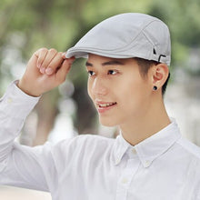 Load image into Gallery viewer, 55-59cm 60-63cm male Summer Plus Size Newsboy Caps Men Casual Ivy Hat Pure Cotton Flat Peaked Cap Women Big Size Beret Hats
