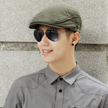 Load image into Gallery viewer, 55-59cm 60-63cm male Summer Plus Size Newsboy Caps Men Casual Ivy Hat Pure Cotton Flat Peaked Cap Women Big Size Beret Hats
