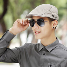 Load image into Gallery viewer, 55-59cm 60-63cm male Summer Plus Size Newsboy Caps Men Casual Ivy Hat Pure Cotton Flat Peaked Cap Women Big Size Beret Hats
