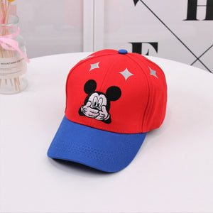 Children Popular America Captain Cap  100% Cotton Baby Boy Hat Cartoon Mickey Hat Snapback Baseball Cap Kids Adjustable Sun Caps