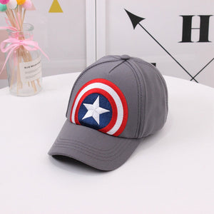 Children Popular America Captain Cap  100% Cotton Baby Boy Hat Cartoon Mickey Hat Snapback Baseball Cap Kids Adjustable Sun Caps