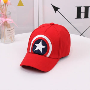 Children Popular America Captain Cap  100% Cotton Baby Boy Hat Cartoon Mickey Hat Snapback Baseball Cap Kids Adjustable Sun Caps