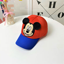 Load image into Gallery viewer, Children Popular America Captain Cap  100% Cotton Baby Boy Hat Cartoon Mickey Hat Snapback Baseball Cap Kids Adjustable Sun Caps
