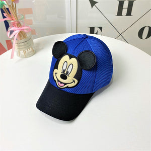 Children Popular America Captain Cap  100% Cotton Baby Boy Hat Cartoon Mickey Hat Snapback Baseball Cap Kids Adjustable Sun Caps